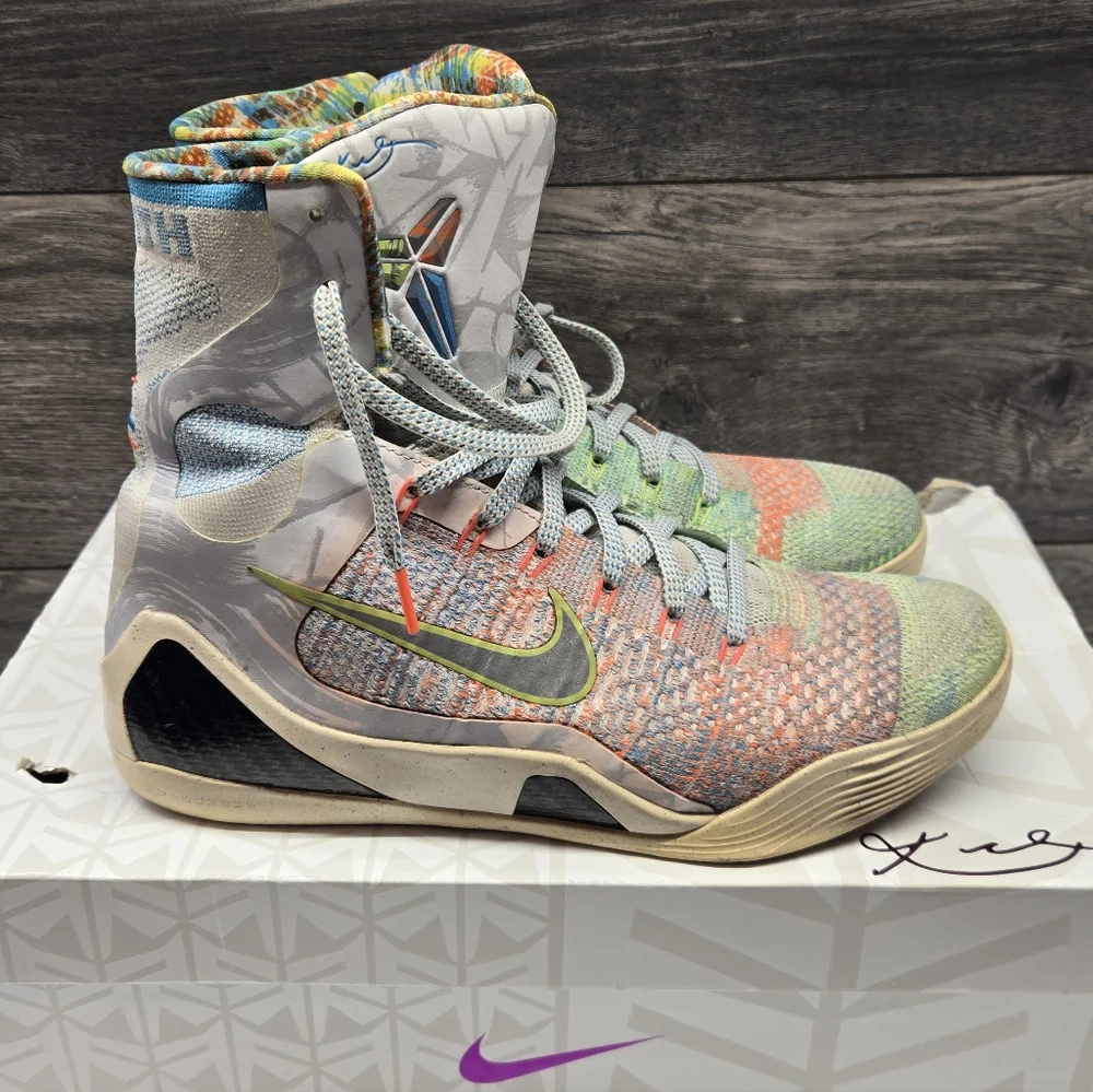 Nike Kobe 9 IX Elite Premium What The Kobe 678301-904 Shoes Men‎ Sz 10.5 W/Box
